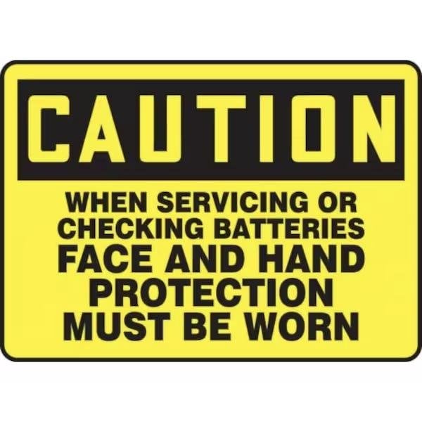 Accuform OSHA CAUTION SAFETY SIGN WHEN MELC662XL MELC662XL - main